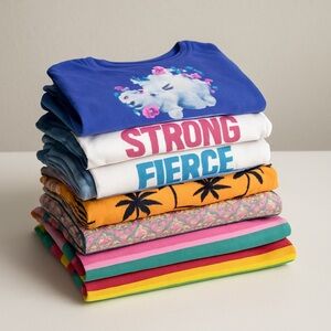 Girls Summer Clothing Bundle Size 4-7 Multicolor 8-Piece Set‎ Unicorn Rainbow